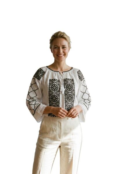 rody's forever Women's blouse DF white/orange marimea S