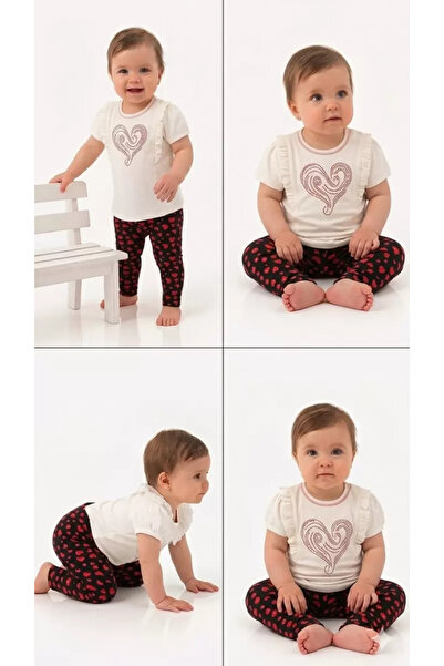 Veraura Lifestyle 3/12 Month Floral Tights Cotton Baby Set