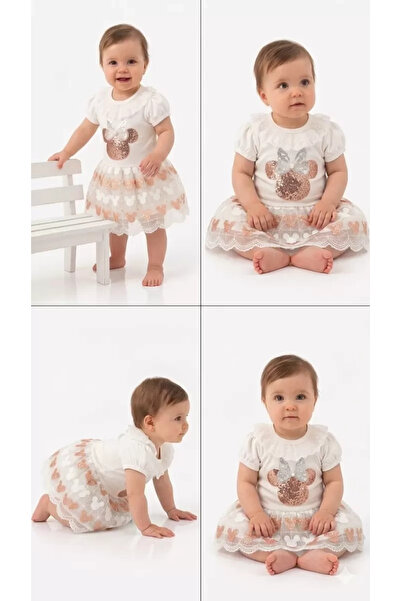 Veraura Lifestyle 9/18 Month Sequin Printed Skirt Baby Set