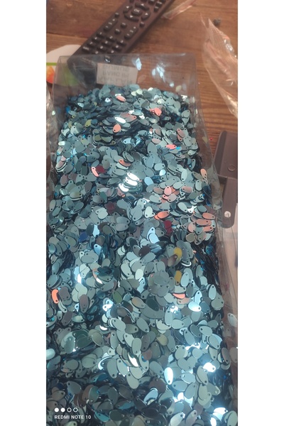 Kevser nur tuhafiye Mint Blue Drop Sequins Embroidery Sequins 20 Grams