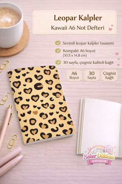 ÖZ KIRTASİYE Leopar Yeni Sezon Çizgisiz Defter