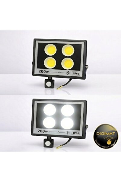DIGIMAT STORE DIGIMAT ®   Προβολέας LED αλογόνου 200W με αισθητήρα IP66, COB,...