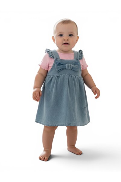 BİANCOFİGLİO Ruffled Denim Gilet with Bow