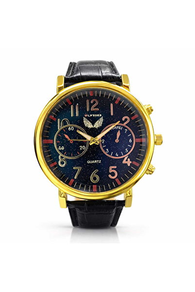 ULYSSES Ανδρικό ρολόι, Ulysses, Μαύρο, Χαλαζίας, Casual UB16