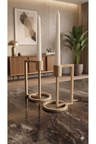 Rivon Desing LUNA 2'Lİ ŞAMDAN SETİ