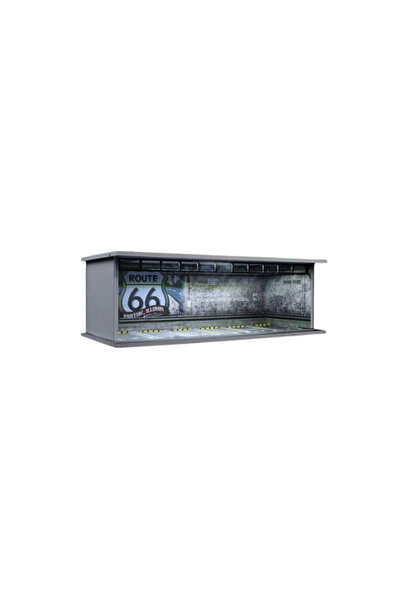 MoreArt Διόραμα Γκαράζ Route 66 με Φώτα, Κλίμακα 1:64 – MO914060