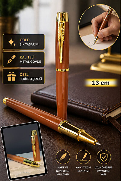 Tamsena Store Vip Metal Roller Kalem Gold Detaylı Şık Tasarım İmza Kalemi Kiş...