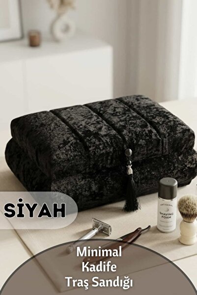Dantelux Sliced Velvet Groom Shaving Chest - Black