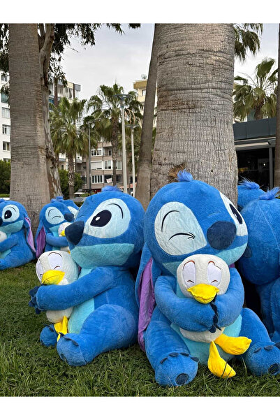 Stitch ördekli 90 cm dev boy pelüş oyuncak