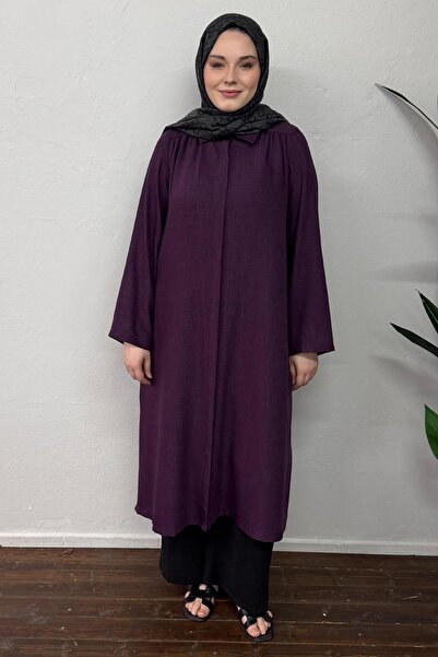 İris Keten Dokulu Enjoy Tunik