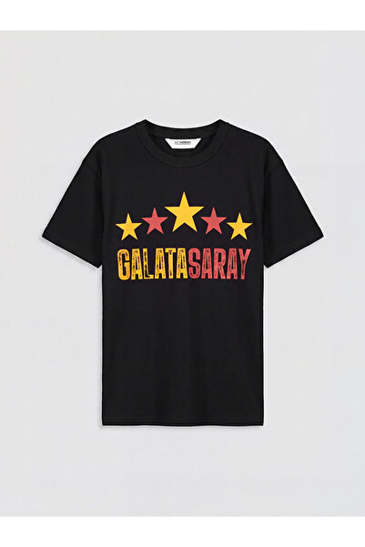 LC Waikiki RMZ GİYİM FARKIŞİLLİKULTRĂ Zero Roba Yaka Tricou cu imprimeu licen...