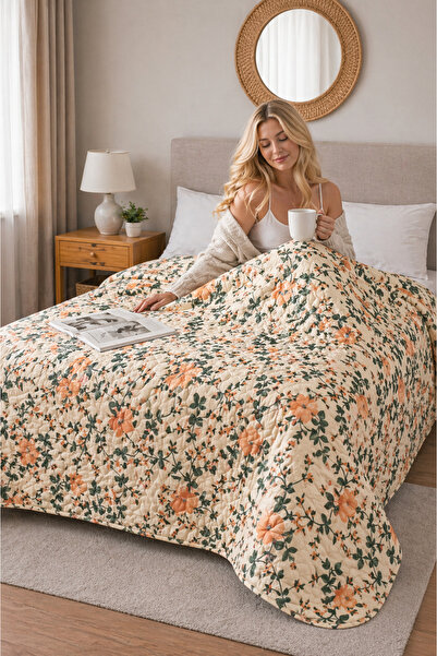 sternen glanz Καπιτονέ Βαμβακερό Κάλυμμα Κρεβατιού Πολλαπλών Χρήσεων Laila / ...