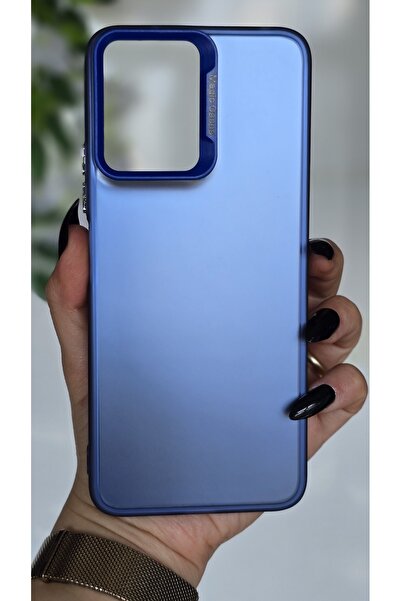 Magic Ring Redmi Note 12 PRO 5G Uyumlu Mavi Renk Geçişli Mat Silikon Kılıf Ka...