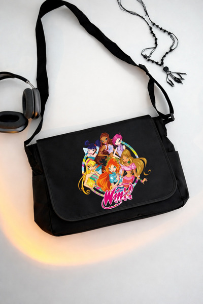 DEEFWEAR Τσάντα ταχυδρόμου Winx Club/Σχολική τσάντα/Τσάντα για λάπτοπ