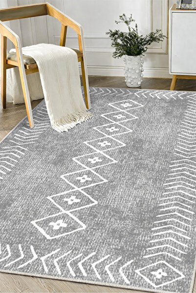 Lioara Home İskandinav Modern Dijital Baskı Halı | Yıkanabilir Kaymaz Taban S...