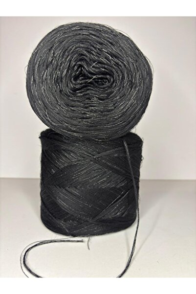 Ana&Kuzusu İplik Μαύρη ιταλική βισκόζη μερσεριζέ, μαύρο γκλίτερ (5 στρώσεις) ...