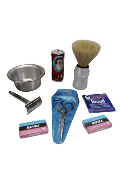 efmues Σετ περιποίησης ξυρίσματος 8 τεμαχίων βούρτσα ξυρίσματος για γένια κλα...