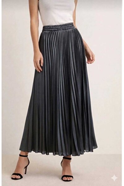 Marjinal Γυναικεία σατέν φούστα με πιέτες