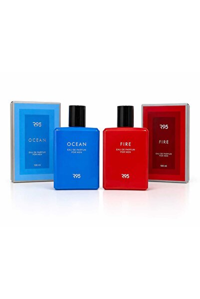 Rebul R-95 Ocean & Fire Edp Erkek Parfüm Seti 2x100 ml
