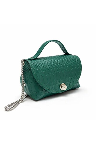 Zea Geantă Mini Firenze Verde Croco