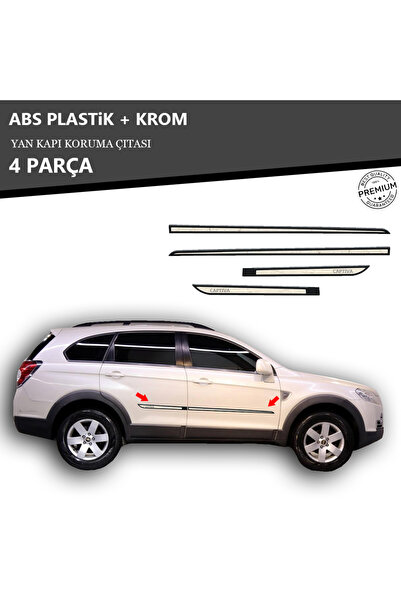 KromGaraj CHEVROLET CAPTİVA YAN KAPI KORUMA ÇITASI PLASTİK + KROM