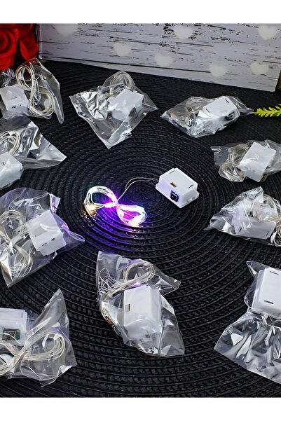 rkm store 1 Metre Rgb Mini Güç Kutulu Peri Led