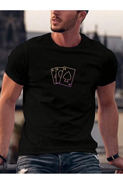 yiou trendy clothing تي شيرت رجالي ضيق بقصة مريحة وياقة دائرية وأكمام قصيرة، ...