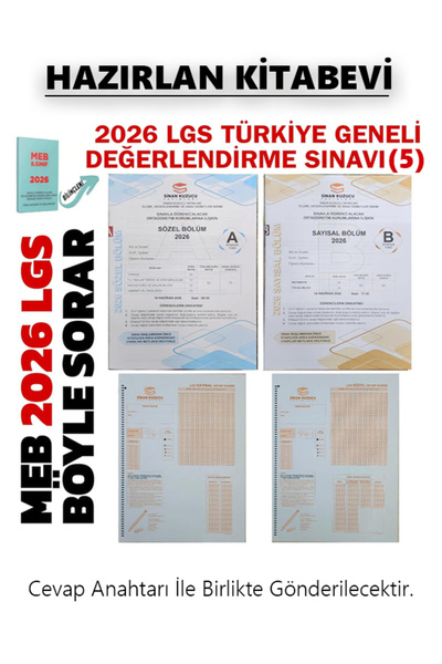 SİNAN KUZUCU YAYINLARI 8.Sınıf LGS Türkiye Geneli Denemesi (5) Nisan Ayı