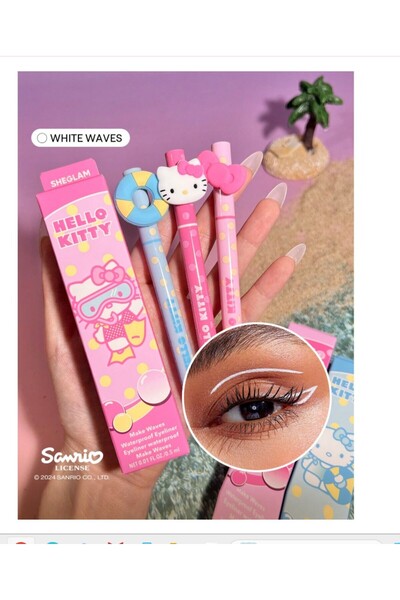 SHEGLAM Hello Kitty x Make Waves Suya Dayanıklı Likit Eyeliner