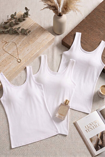 Loule Γυναικεία εσώρουχα 3 τεμαχίων από βαμβάκι και μοντάλ με χοντρές τιράντε...