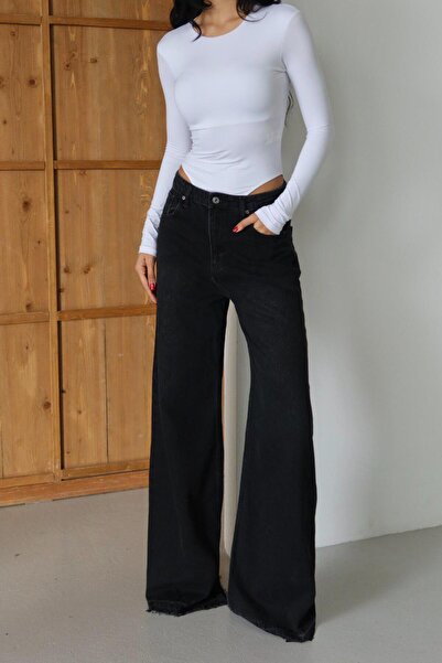 LACARINO 8141 Elephant Leg Γυναικείο Τζιν Παντελόνι