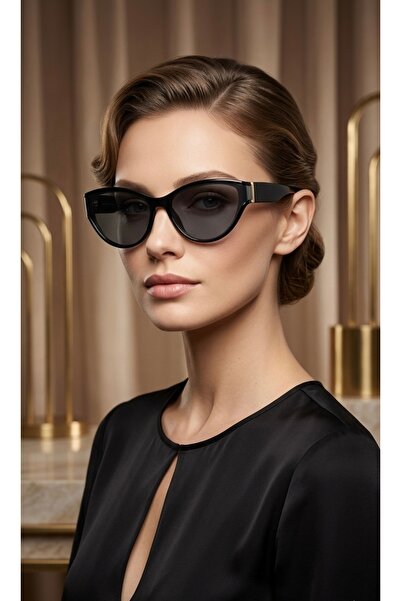 SADEN Seren Women's Cream Cat Eye Sunglasses – Retro Stylish Design, Gradient...