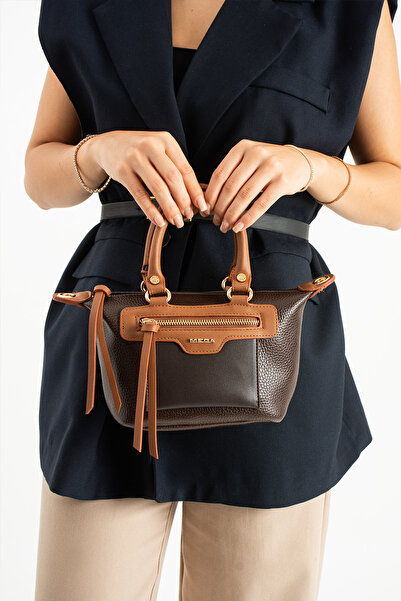 Trend Hanım Mega Bag - Soft Faux Leather Multi-Compartment Shoulder Bag Model...