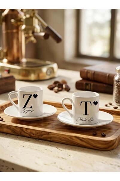 Kahve Fincanı Takımı 2li kişiselleştirilebilir