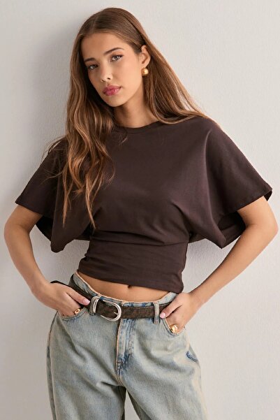 Cockatoo Γυναικεία μπλούζα QLAY με φαρδιά μανίκια και φυσική βισκόζη - Κομψή ...