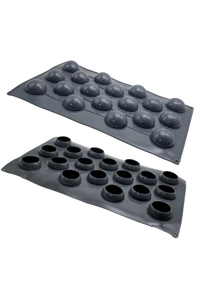 Bp Bizden Pastacılık Karadağ Metal Kokonat Silicone Cake Mold Full Sphere 40X60 cm