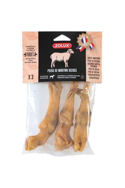 Zolux Recompensa pentru caini, picioare de miel, 150g
