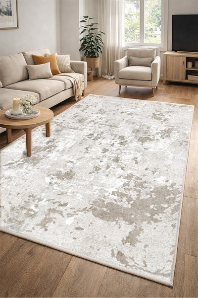 Lioara Home Modern Dijital Baskı Halı | Yıkanabilir Kaymaz Taban Salon & Yata...