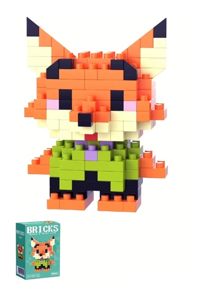 Margo Toys Bricks 3D Puzzle Yapı Blokları Seti - Nick Wilde