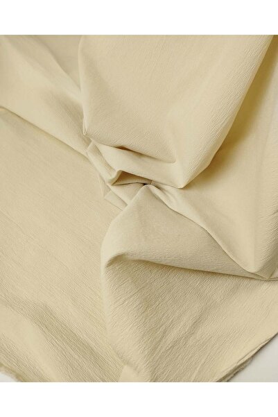 Kumaş Parça Κρεμ Βαμβακερό Ελαστικό Υφαντό Ύφασμα με Υψηλή Ελαστικότητα και Υ...