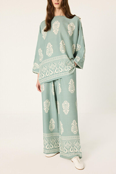 Touché Privé Ethnic Patterned Tunic Pants Set