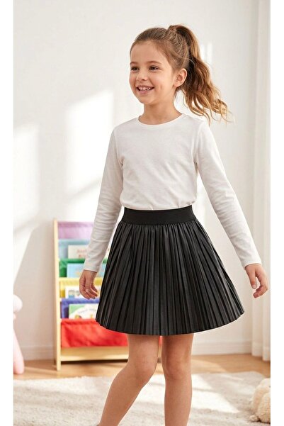 KedyKids Pleated Skirt with Elastic Waist for Children