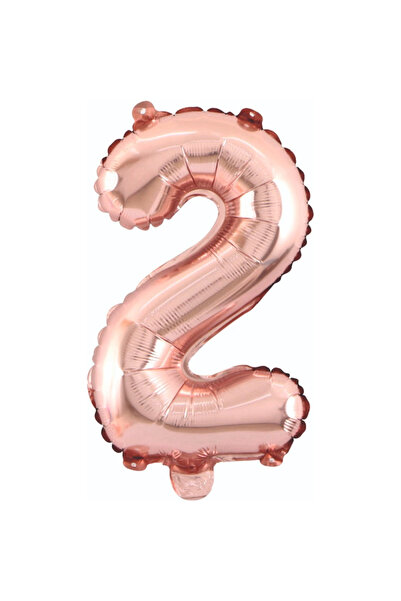 Generic Brand 2 Pieces Rose Gold Foil Balloons 34''- 76 cm