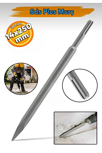 S556 Sds Plus Beton Kaya Taş Duvar Delme Kırma Ucu Murç Sivri 14x250 Murç
