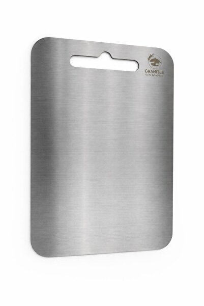 GRANİTLE İLERİ DÖNÜŞÜM Steel Cutting Board 1.20 mm Non-Slip Stainless Steel C...