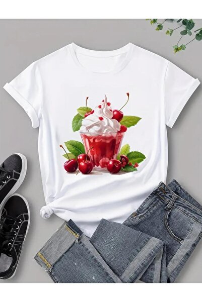 DİVİN Γυναικείο Στυλάτο Μπλουζάκι Streetwear με Στάμπα