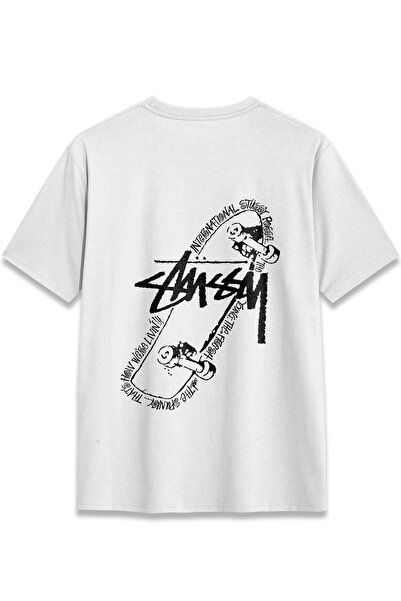 EZG Business Stüssy Skate Tshirt Design Printed T-Shirt Unisex 100% Cotton Br...