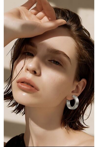 Monalisa Home Tarnish-Resistant Steel Dangle Hoop Earrings
