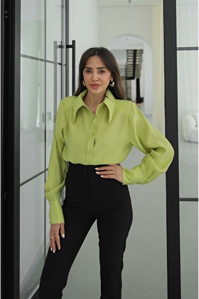 Havoş Πουκάμισο με επένδυση Oil Green Martin