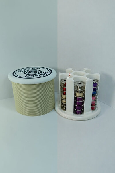 crafts3dstudio 30-Piece Bobbin Box – Thread Organizer |   3D Printing Storage...